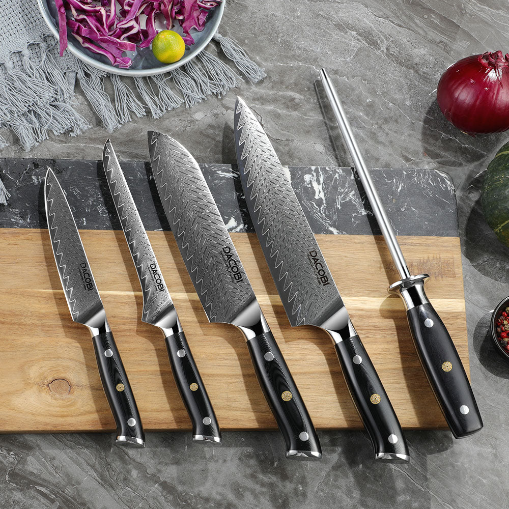 Obsidian kolekcija, profesionalni noževi, 67-slojni damaščanski čelik