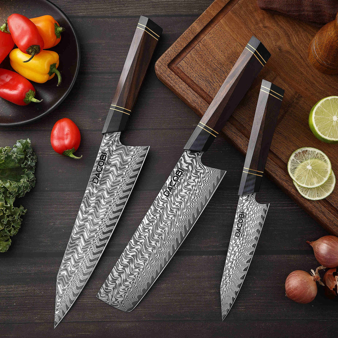 Rin kolekcija, Profesionalni noževi, 67-slojni damaščanski čelik