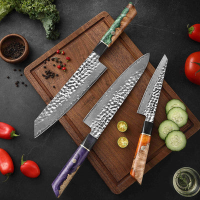 Eden kolekcija, profesionalni noževi, 67-slojni damaščanski čelik