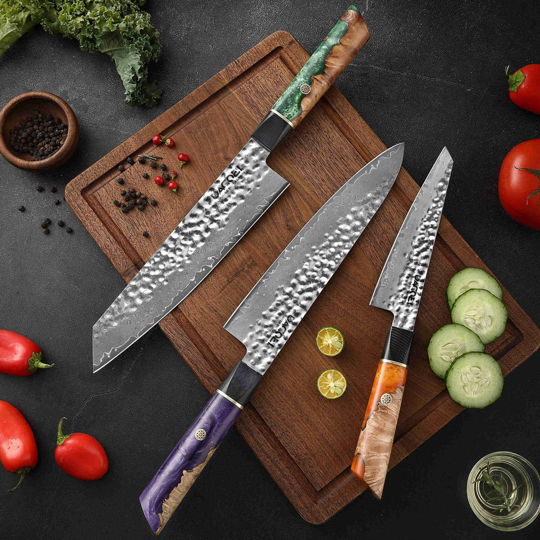 Eden kolekcija, profesionalni noževi, 67-slojni damaščanski čelik