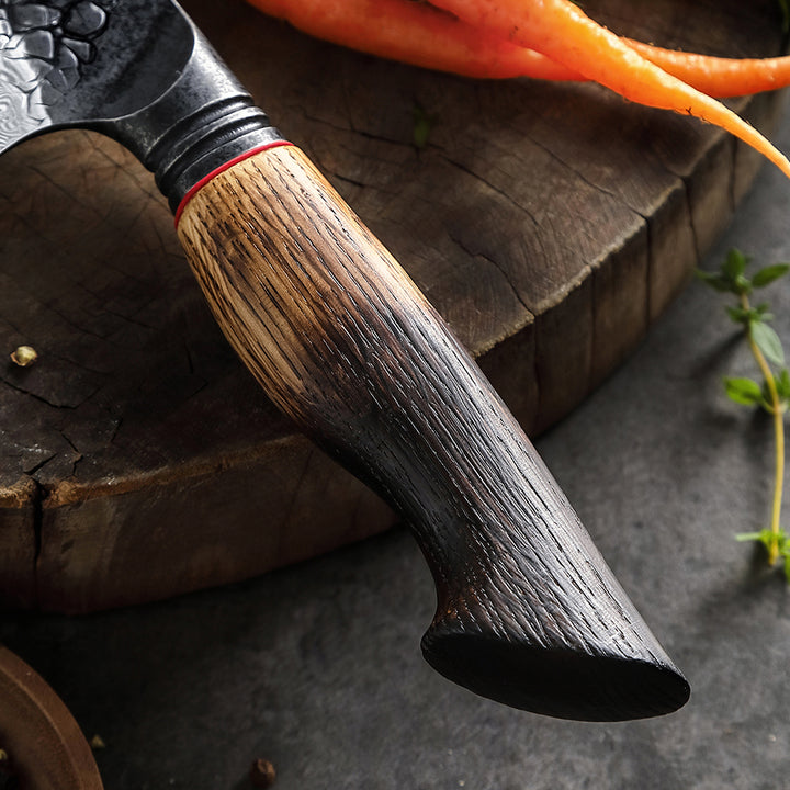 Profesionalni Santoku nož C62, Damask čelik 67 slojeva, 19 cm