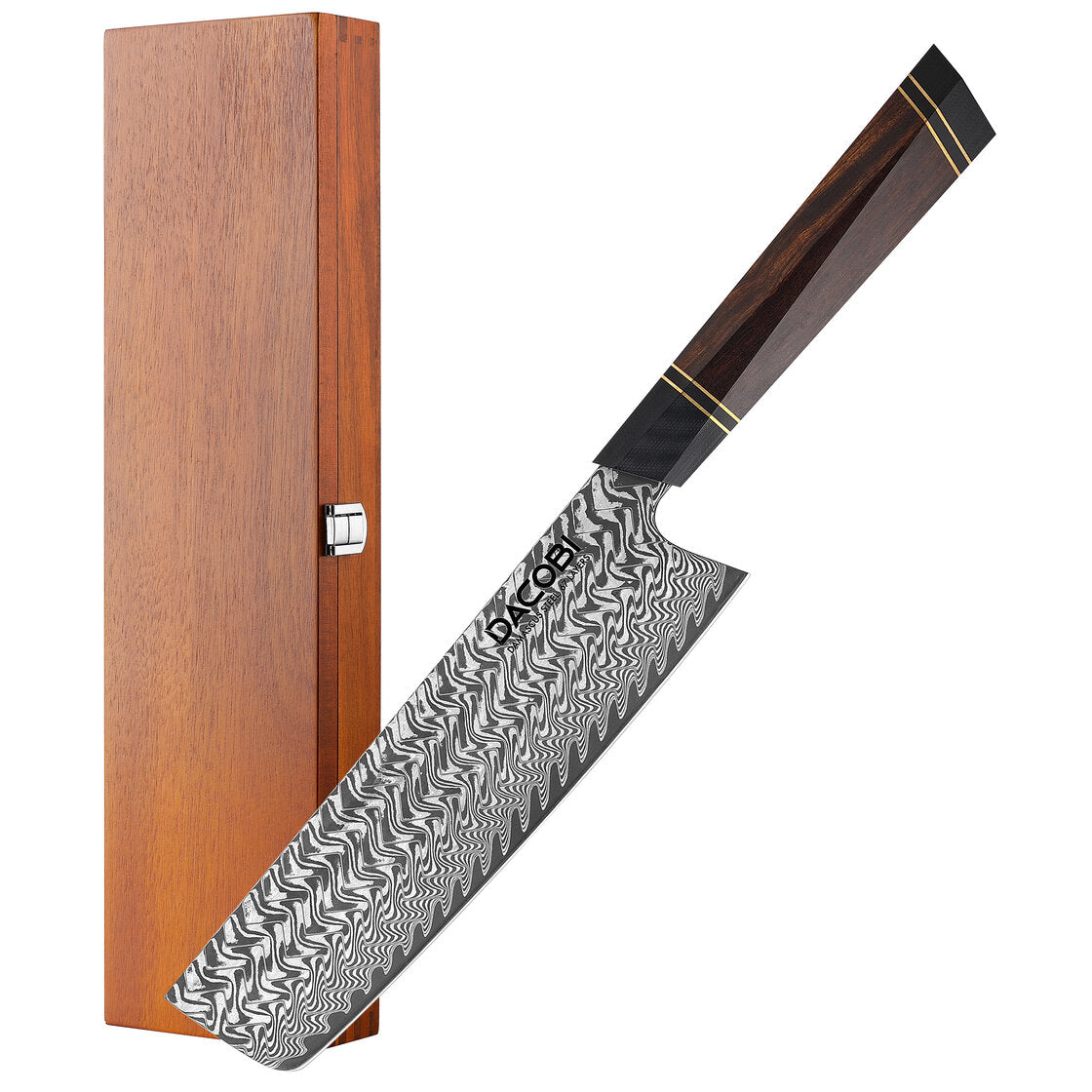 Profesionalni Nakiri nož C55, Damask čelik 67 slojeva, 18.5 cm