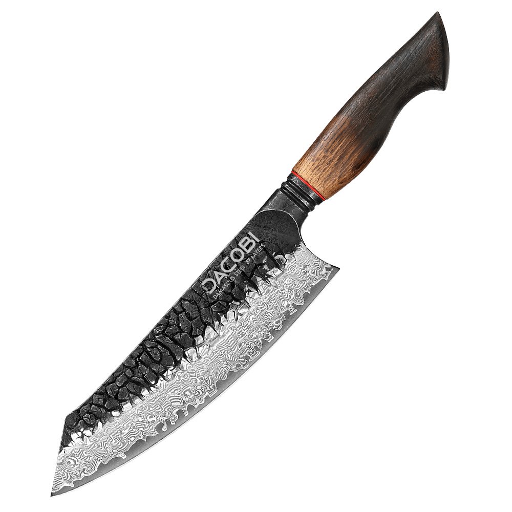 Profesionalni Santoku nož C62, Damask čelik 67 slojeva, 19 cm