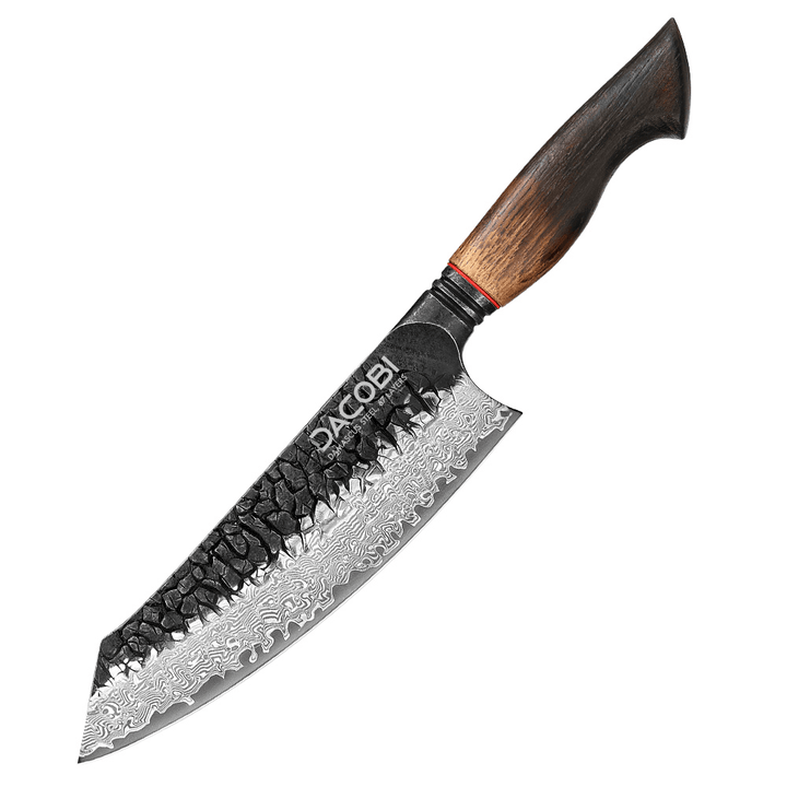 Profesionalni Santoku nož C62, Damask čelik 67 slojeva, 19 cm