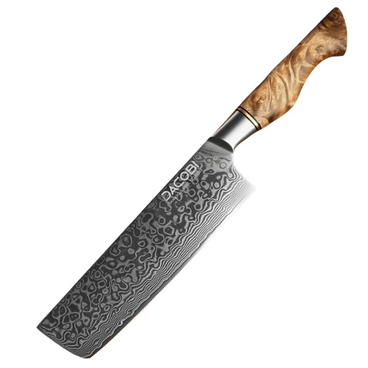 Profesionalni Nakiri nož C64, Damask čelik 67 slojeva, 18 cm
