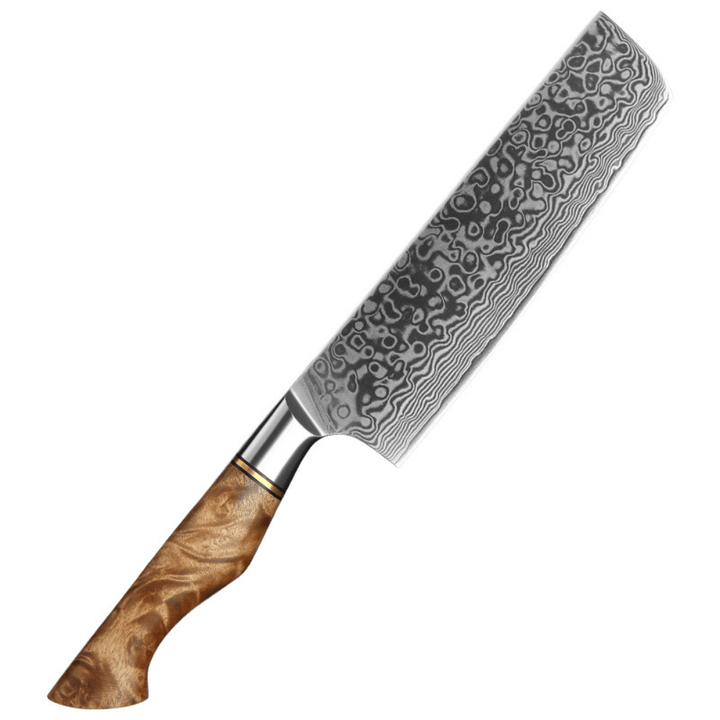 Profesionalni Nakiri nož C64, Damask čelik 67 slojeva, 18 cm