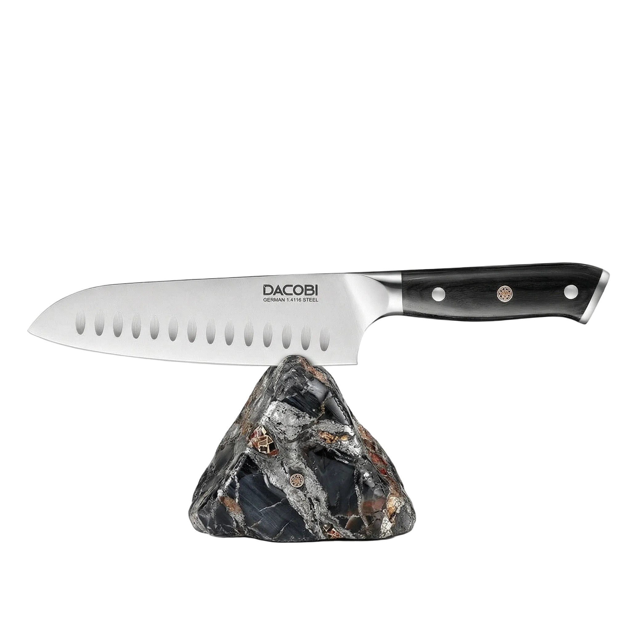Profesionalni Santoku nož C7, njemački čelik 1.4116, 18 cm
