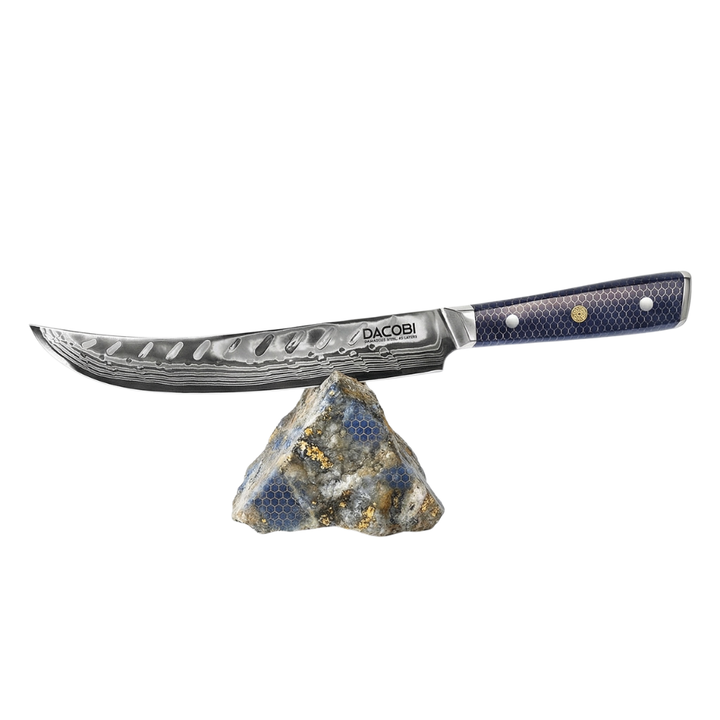 Profesionalni mesarski nož C18, Damask čelik 45 slojeva, 20.5 cm