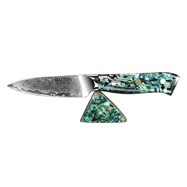 Profesionalni nož za guljenje C21, Damask čelik 67 slojeva, 9 cm