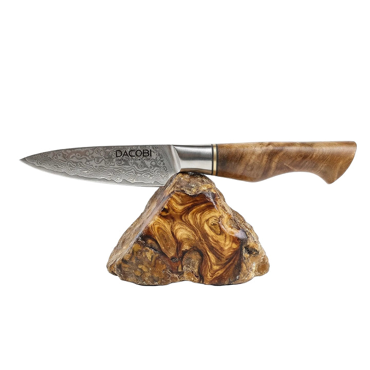 Profesionalni nož za guljenje C34, Damask čelik 67 slojeva, 9 cm