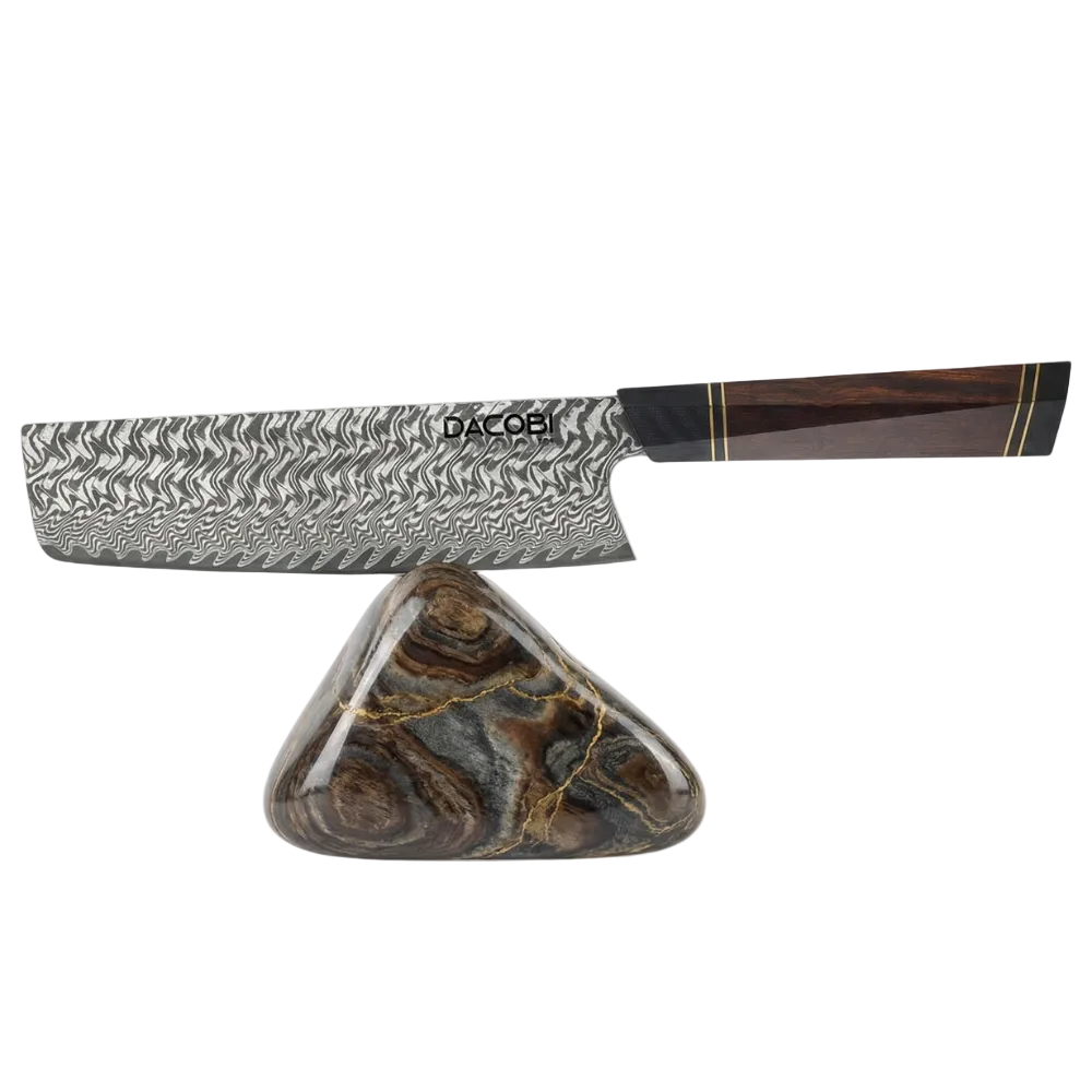 Profesionalni Nakiri nož C55, Damask čelik 67 slojeva, 18.5 cm