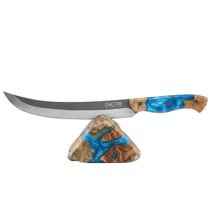 Profesionalni mesarski nož C57, San Mai čelik 3 sloja, 25 cm