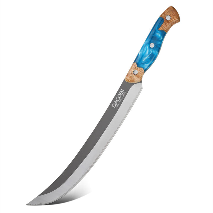 Profesionalni mesarski nož C57, San Mai čelik 3 sloja, 25 cm
