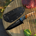 Gran Paradiso - Bushcraft nož, čelik D2, ručka od smole + pustinja od željeznog drveta