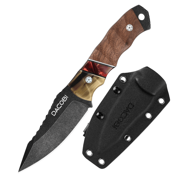 Grizzly - Bushcraft nož, čelik D2, drška od bikovog roga + smola