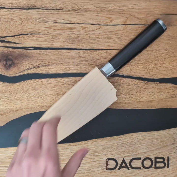 Profesionalni Deba nož C65, drvo ebanovine, 18 cm