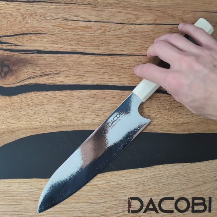 Profesionalni Santoku nož C12, Damask čelik 67 slojeva, 20.5 cm