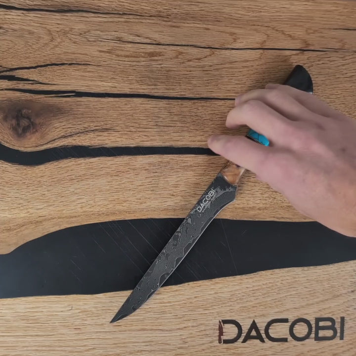 Profesionalni nož za filete C69, Damask čelik 67 slojeva, 15.6 cm