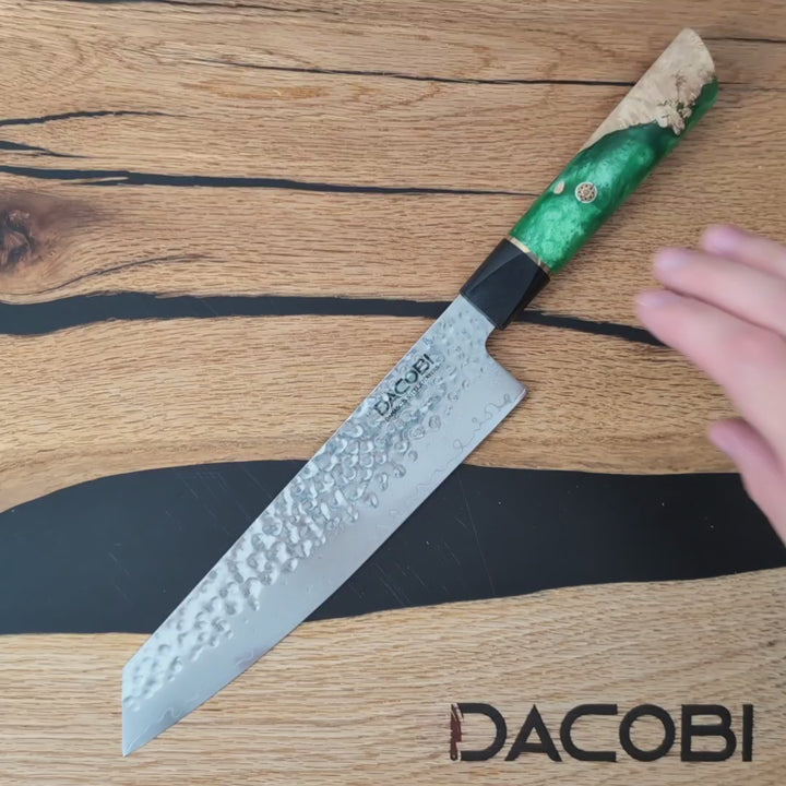 Profesionalni Kiritsuke nož C48, Damascus Steel 67 slojeva, 21 cm