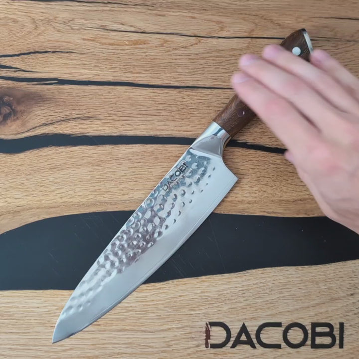 Profesionalni kuharski nož C40, Damask čelik 67 slojeva, 21 cm