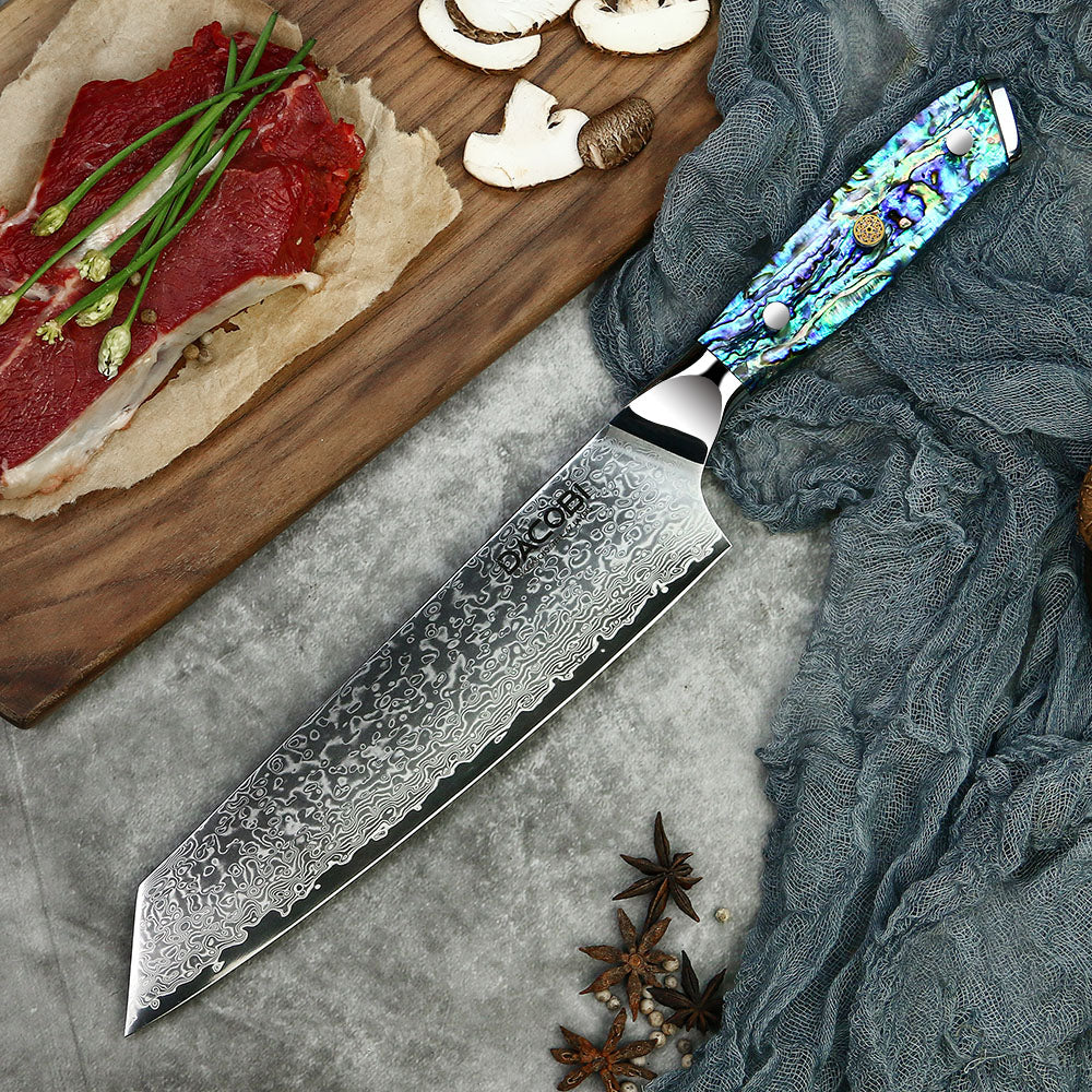 Profesionalni Kiritsuke nož C24, Damask čelik 67 slojeva, 21 cm - DACOBI.hr