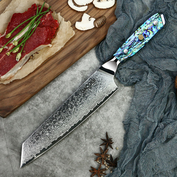 Profesionalni Kiritsuke nož C24, Damask čelik 67 slojeva, 21 cm - DACOBI.hr