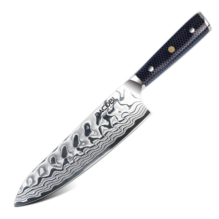 Profesionalni kuharski nož C15, Damask čelik 45 slojeva, 20.5 cm - DACOBI.hr