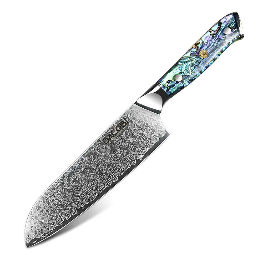 Profesionalni Santoku nož C23, Damask čelik 67 slojeva, 18 cm - DACOBI.hr