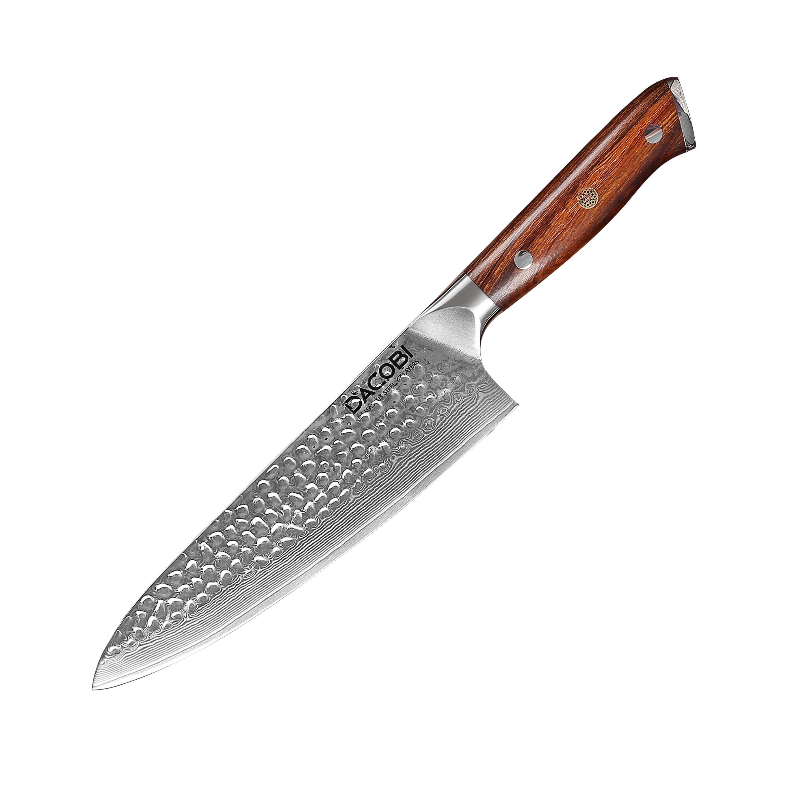 Profesionalni kuharski nož C40, Damask čelik 67 slojeva, 21 cm - DACOBI.hr