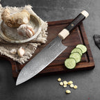 Profesionalni Santoku nož C12, Damask čelik 67 slojeva, 20.5 cm - DACOBI.hr