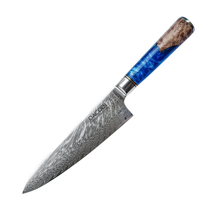 Profesionalni kuharski nož C1, Damask čelik 67 slojeva, 20 cm - DACOBI.hr