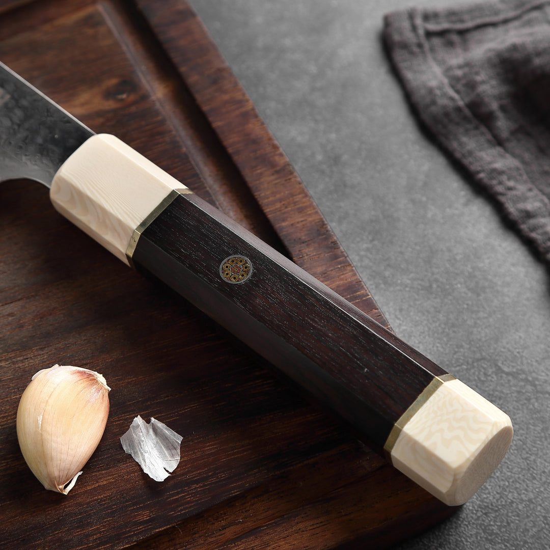 Profesionalni Santoku nož C12, Damask čelik 67 slojeva, 20.5 cm - DACOBI.hr