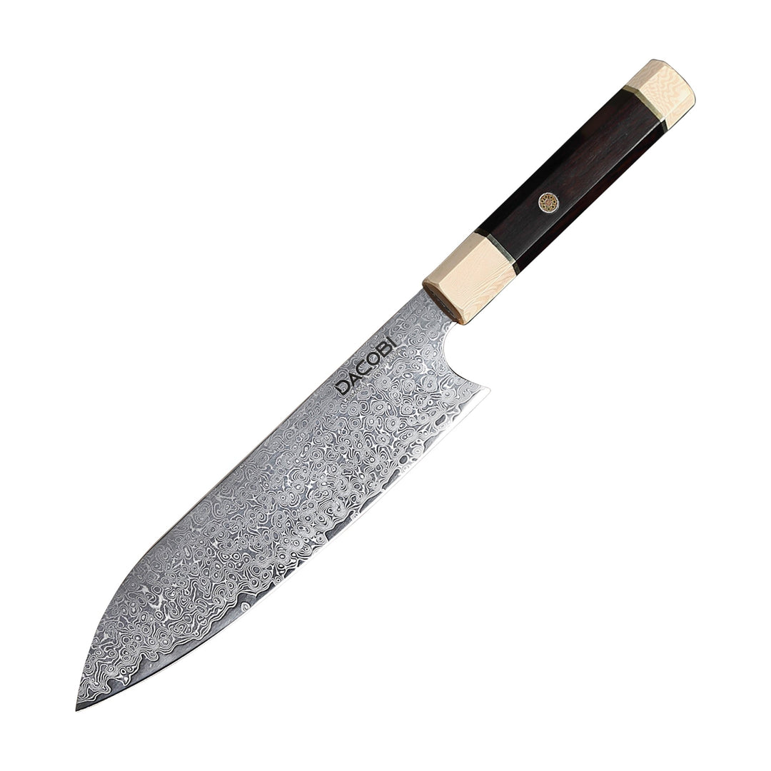 Profesionalni Santoku nož C12, Damask čelik 67 slojeva, 20.5 cm - DACOBI.hr