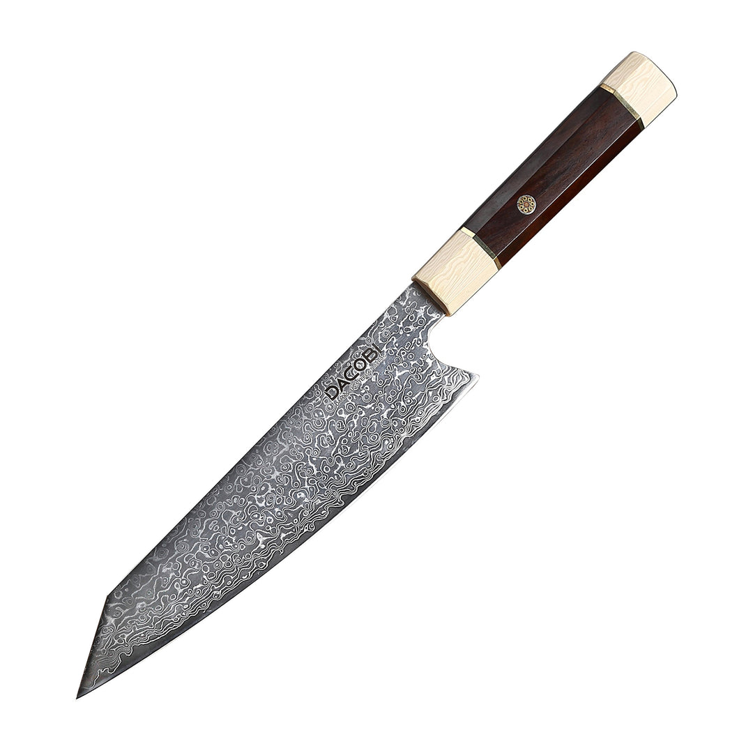 Profesionalni Kiritsuke nož C13, Damask čelik 67 slojeva, 20.5 cm - DACOBI.hr
