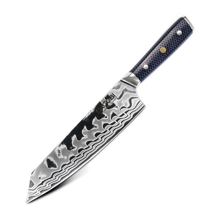 Profesionalni Kiritsuke nož C14, Damask čelik 45 slojeva, 21 cm - DACOBI.hr