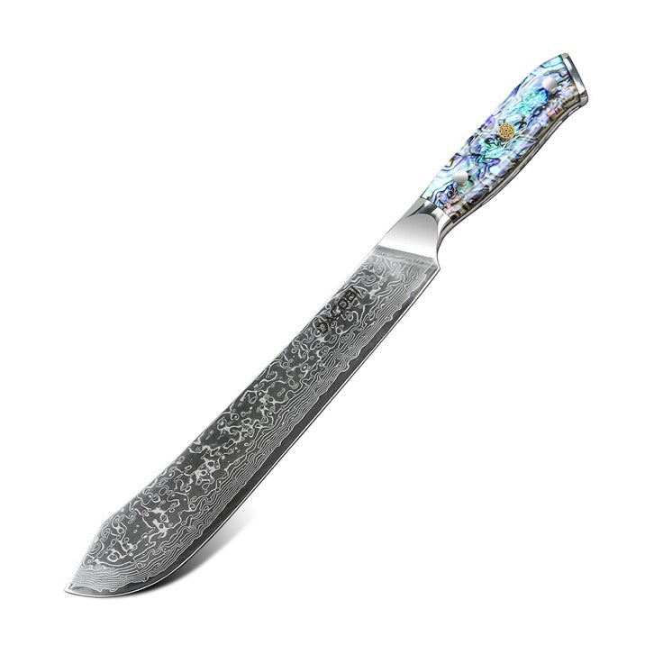 Profesionalni mesarski nož C22, Damask čelik 67 slojeva, 23 cm - DACOBI.hr
